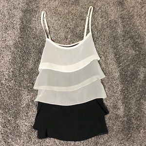fashion black/white/gray spaghetti strap top